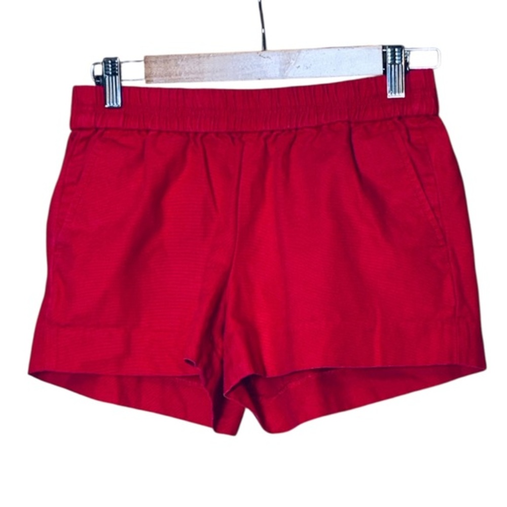 NA XXXX ????? 
Pull-on Red Cotton 3” Shorts with pockets